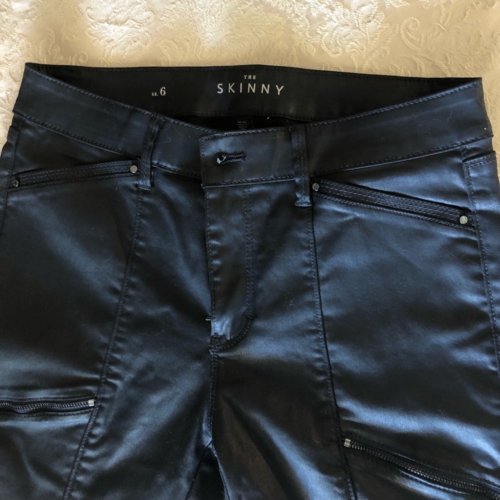 The Skinny black shimmer pants size 6